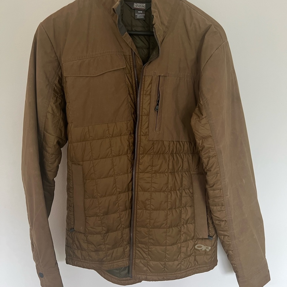 Men's Brown Quilted Jacket